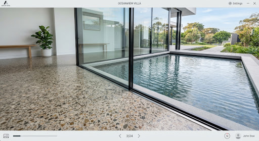 Floor-to-ceiling glass